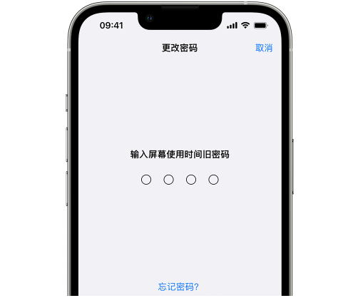 泰和iPhone屏幕维修分享iPhone屏幕使用时间密码忘记了怎么办 