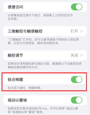 泰和苹果授权维修站分享iPhone轻点无法唤醒怎么办 