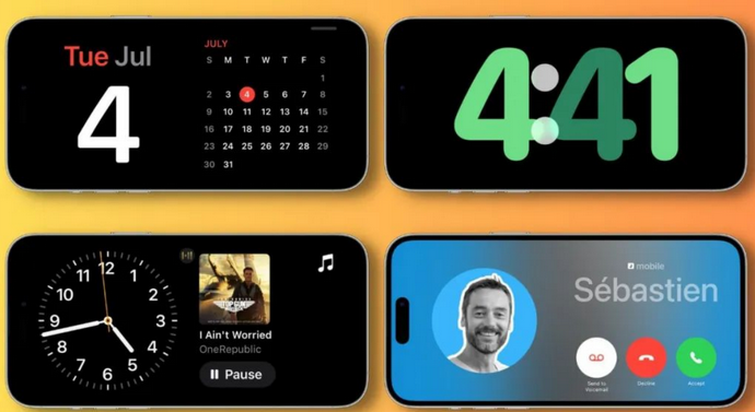 泰和苹果手机维修分享iOS17横屏充电待机显示有什么好处 
