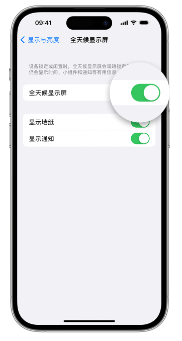 泰和苹果14维修店分享如何自定义 iPhone 14 Pro 常亮显示屏 