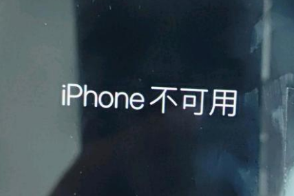 泰和苹果服务网点分享锁屏界面显示“iPhone 不可用”如何解决 