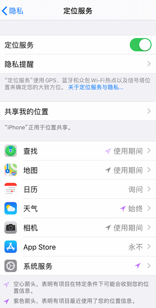泰和苹果手机维修分享iPhone 状态栏中时间显示为蓝色图标是什么情况 